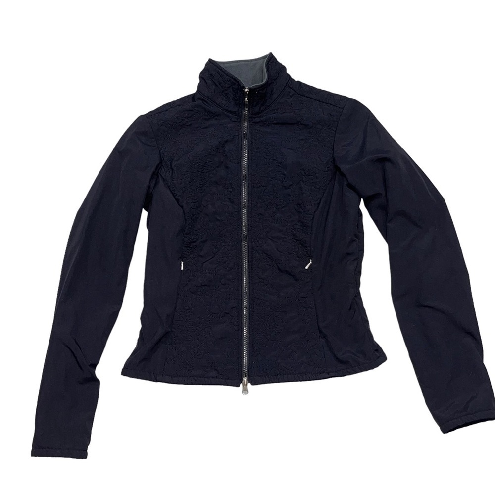 Lucy Activewear Black Quilted Fleece Lined Jacket